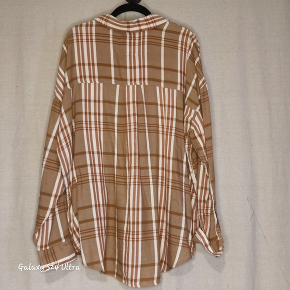 SO Brown Plaid Shirt size 2xl - Picture 3 of 10